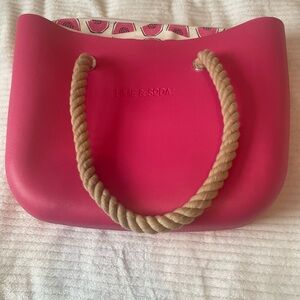 Pink Lime & Soda Waterproof Tote Bag with Watermelon Print Insert